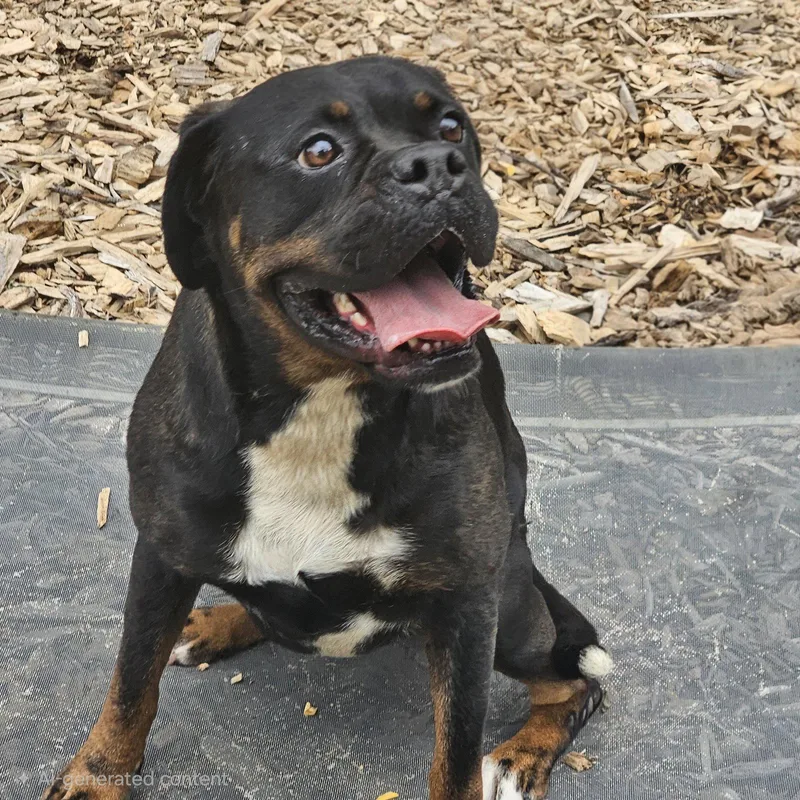 An adult large-sized female English Bulldog dog named Wiggles for adoption in Ringwood, NJ