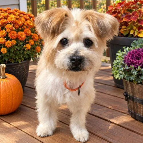 A senior small-sized male Apricot / Beige Shiba Inu dog named Len for adoption in Lincolnshire, IL